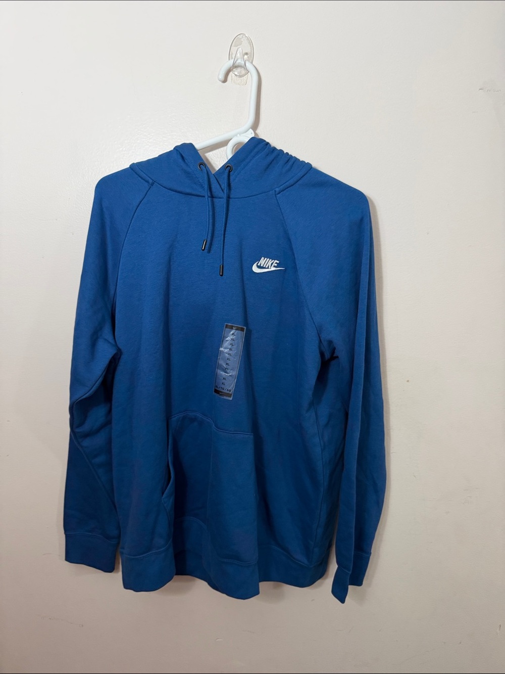 Nike Royal Blue Hoodie with White Swoosh
